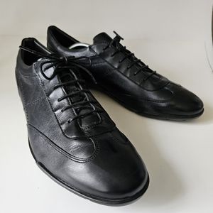 Charles Tyrwhitt Mens Black Leather Tieup Oxford Shoes Size 12